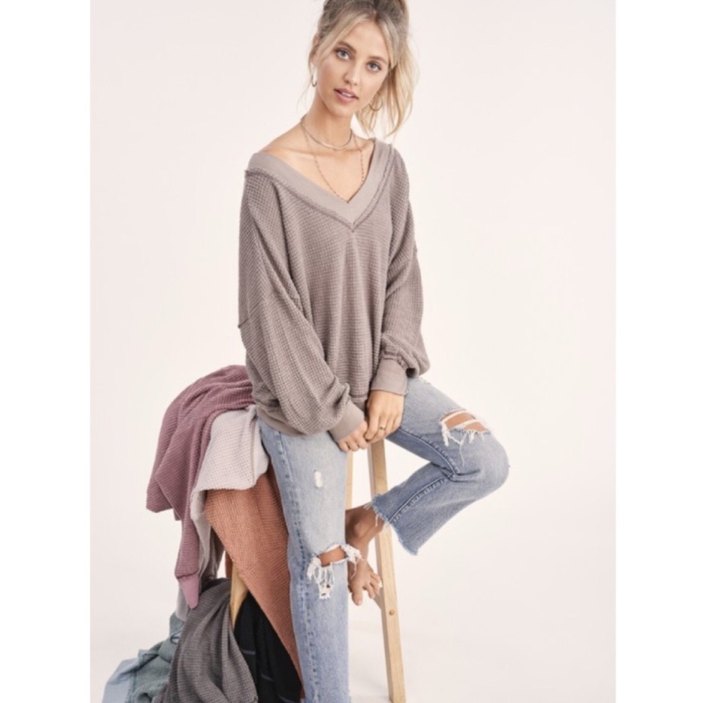 📢[LAST ONE] Autumn Knit Sweater- In mocha - Picture 2 of 6